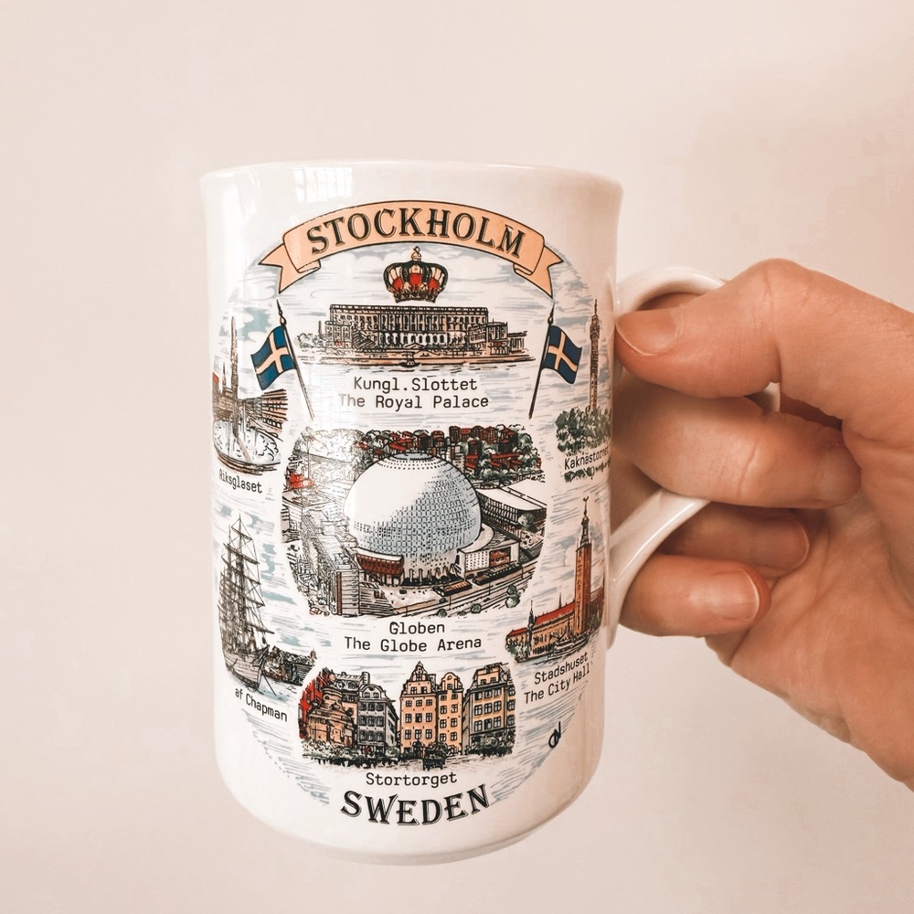 Stockholm Souvenir Mug - White